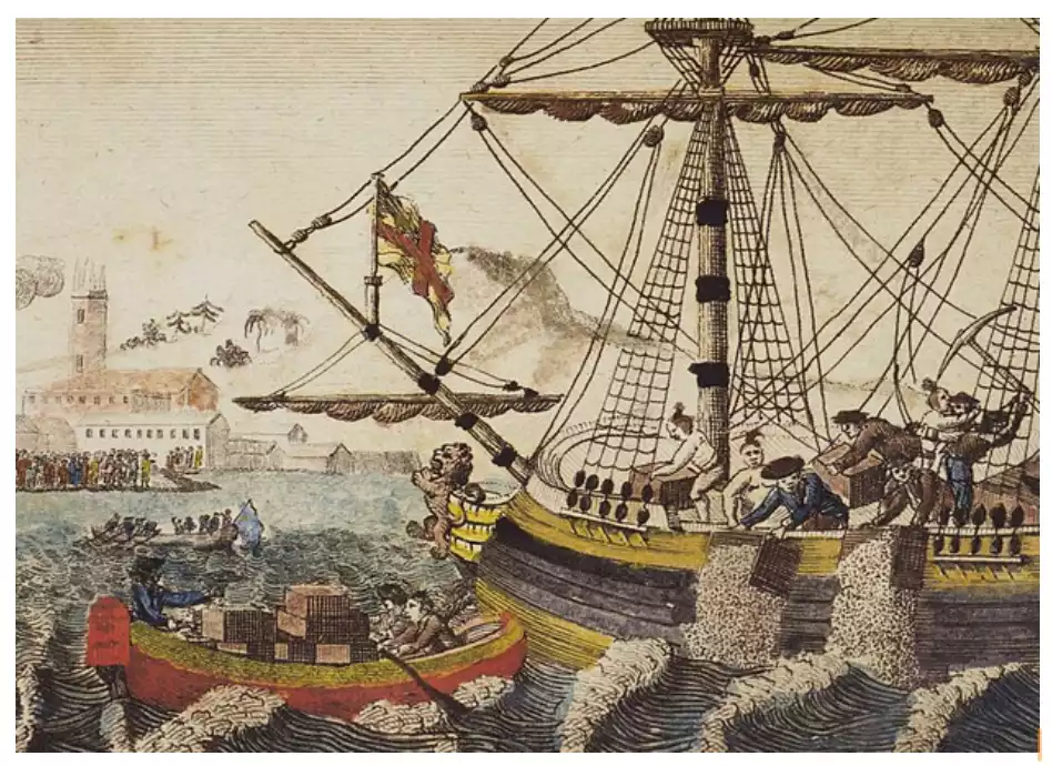 W.D. Cooper. "Boston Tea Party." W.D. Cooper. "Boston Tea Party."